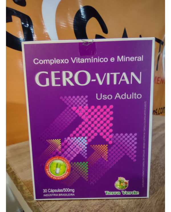 Gero - Vitan (complexo vitaminico) 30cáps Gero - Vitan (complexo vitaminico) 30cáps