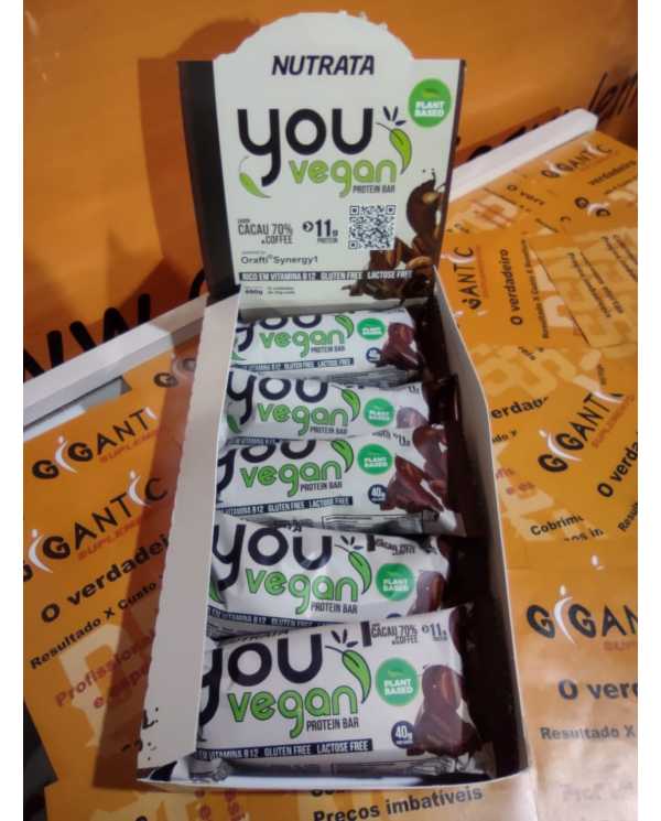 You Vegan Protein Bar Caixa com 10 Unidades
