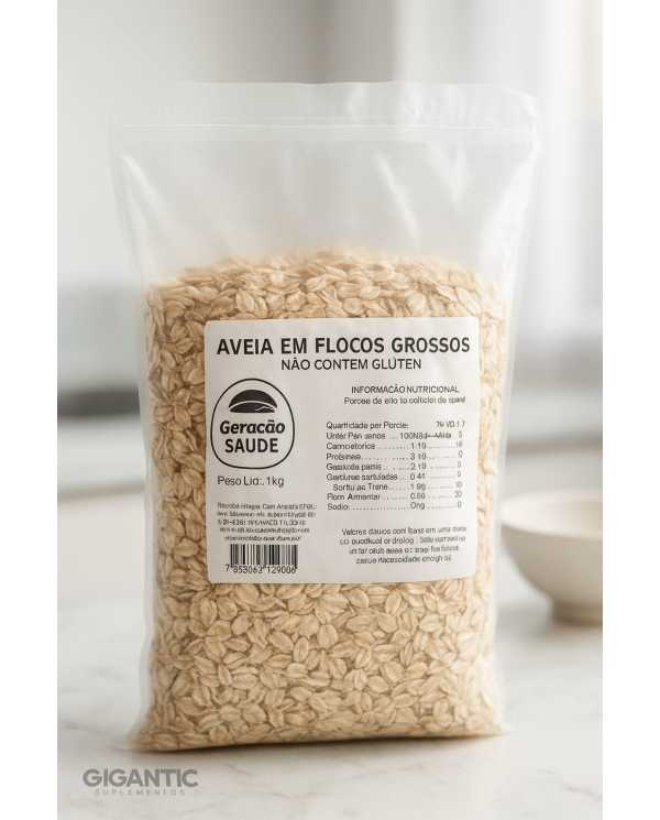 Aveia em Flocos Grossos Geração Saúde 1kg – Sem Glúten