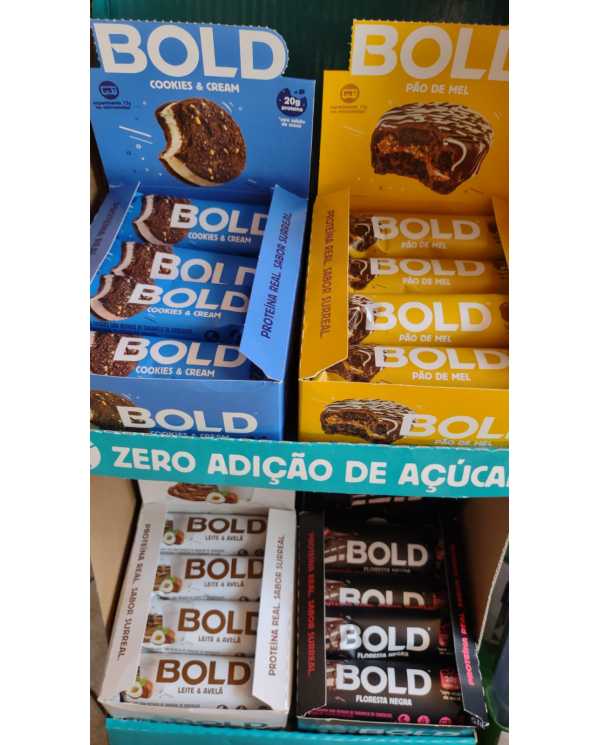 BOLD barra unidade 60g caixa com 12 unidades