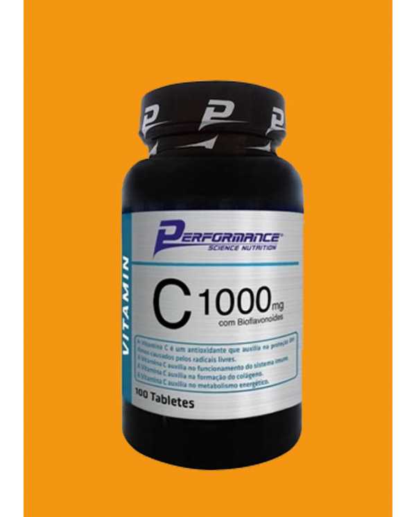C1000mg 100 tabletes com Bioflavonoides (1000mg vitamina C por tablete) 