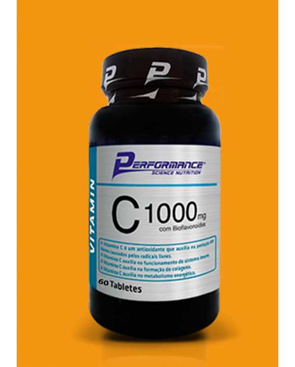 C1000mg 60 tabletes com Bioflavonoides(1000mg vitamina C por tablete) 