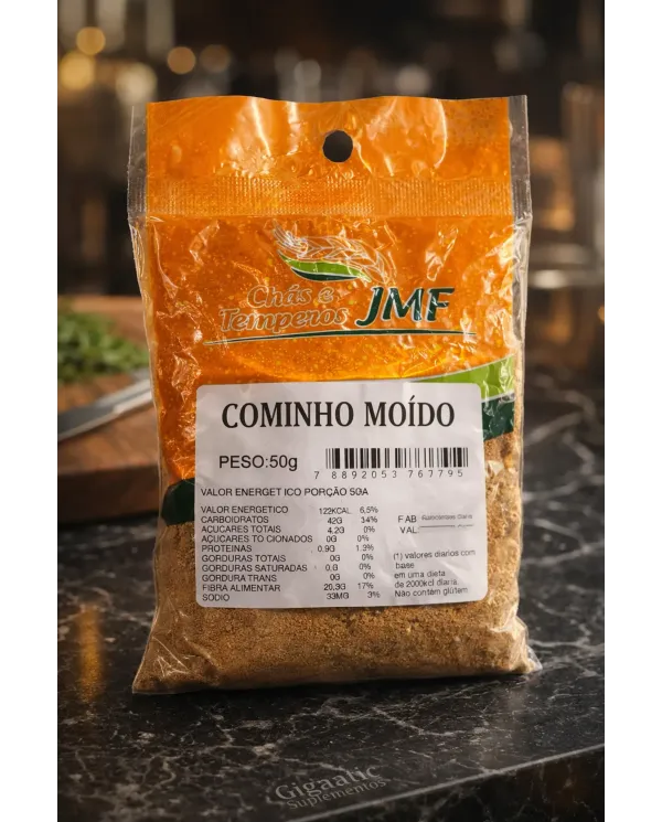 Cominho Moído 50g JMF - Tempero Natural Sem Glúten Cominho Moído 50g JMF - Tempero Natural Sem Glúten
