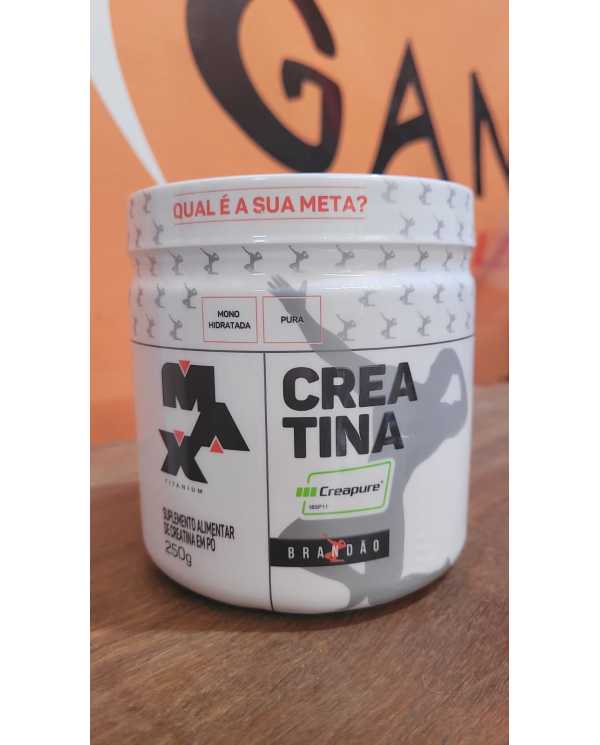 Creatina Monohidratada Pura Creapure 250g-  Max Titanium Rafael Brandão