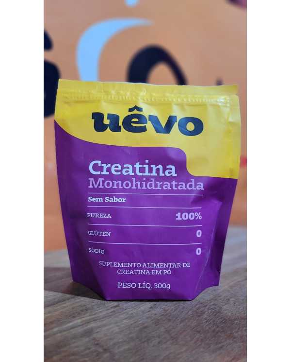 Creatina Monohidratada UÊVO 300g – Pura, Sem Sabor, Alta Performance!