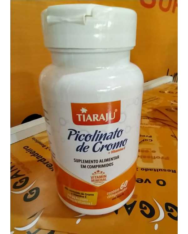 Picolinato de Cromo  + vitamina E 60 cápsulas