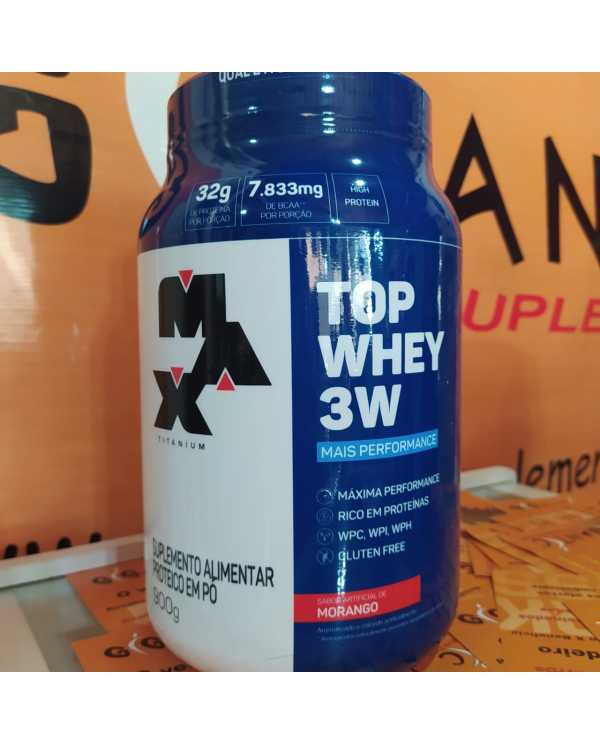 Top Whey 3w 900g + Performance