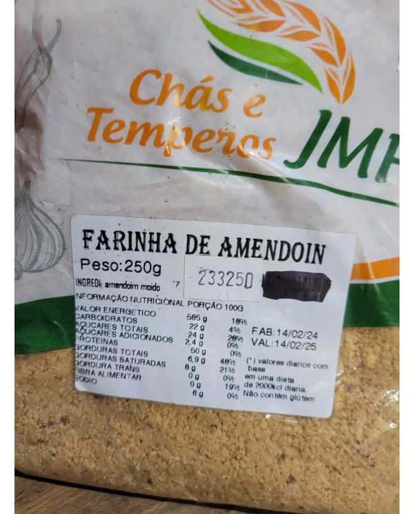 Farinha de Amendoin 250g - Chás e Temperos JMF