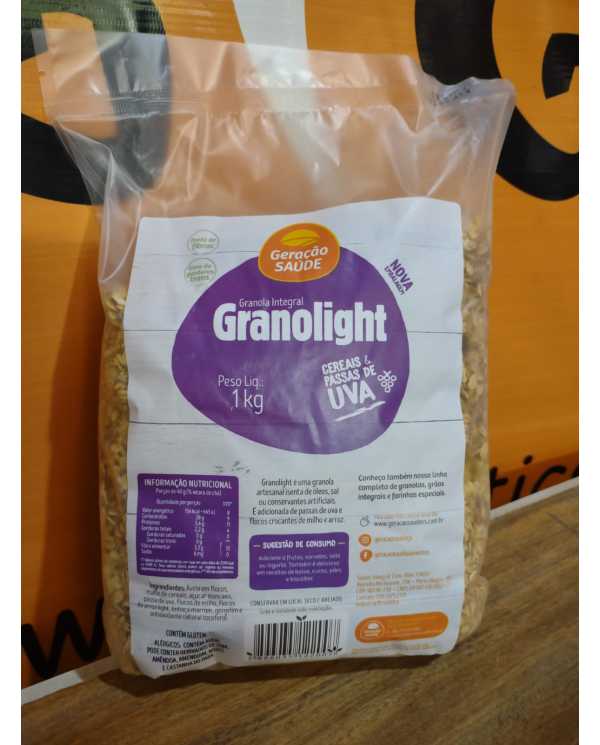 Granolight Granola Integral 1kg - Geraçãop Saúde