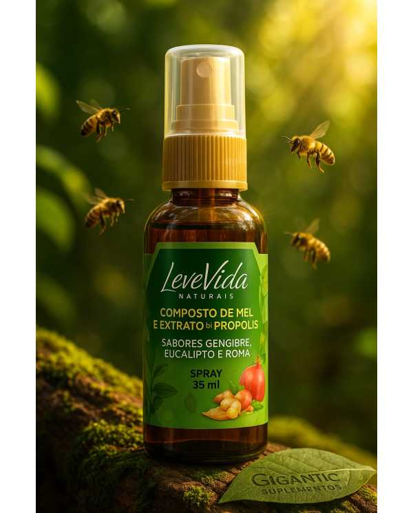 Composto de Mel e Extrato de Própolis - LeveVida Composto de Mel e Extrato de Própolis - LeveVida