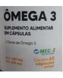 Ômega 3 - 60 caps Softgel 1000 mg - Qualidade MEG-3® Tiaraju