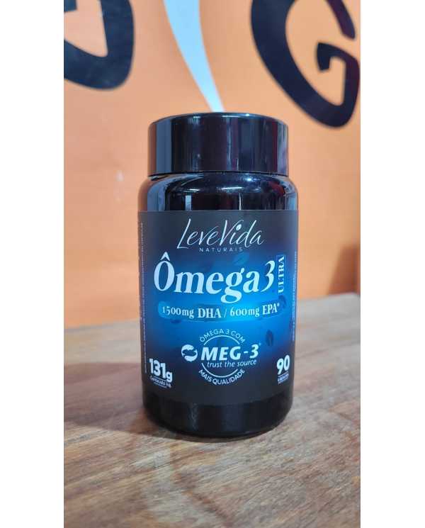 Ômega 3 Ultra 90 Cápsulas 1500mg DHA 600mg EPA Meg-3 - Leve Vida 