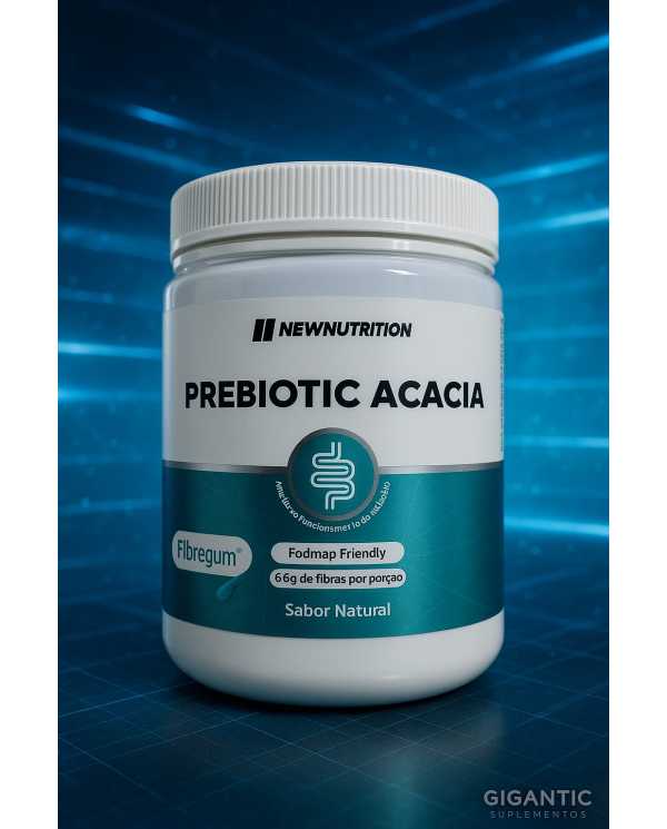 Prebiotic Acacia NewNutrition 240g Sabor Natural – Suplemento Alimentar em Pó com Fibras Fodmap Friendly