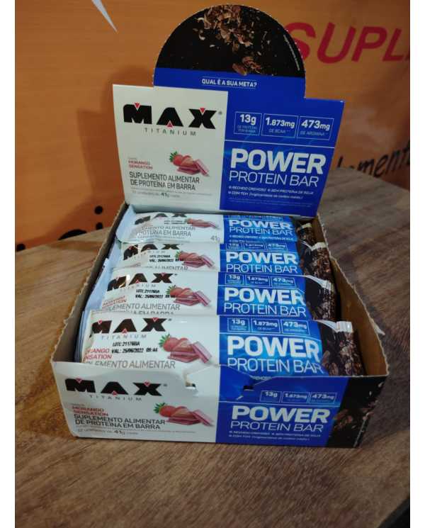 Power Protein Bar caixa 12 unidades 41g cada