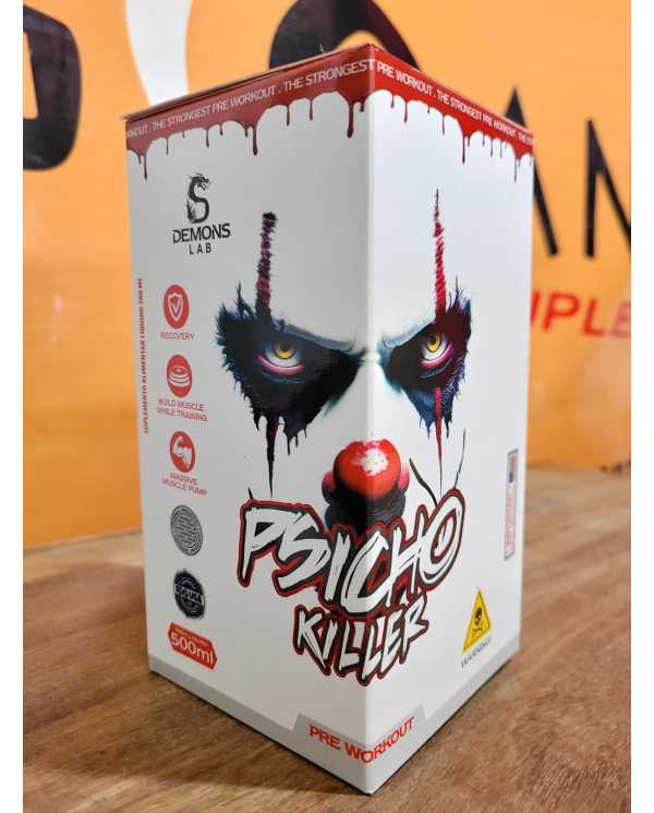 Pre Treino Liquido Psicho Killer Fruit Punch 500ml - Demons Lab 