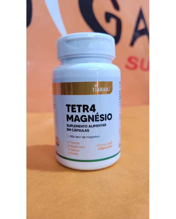 Tetr4 Magnésio 60 Cápsulas - Tiaraju  