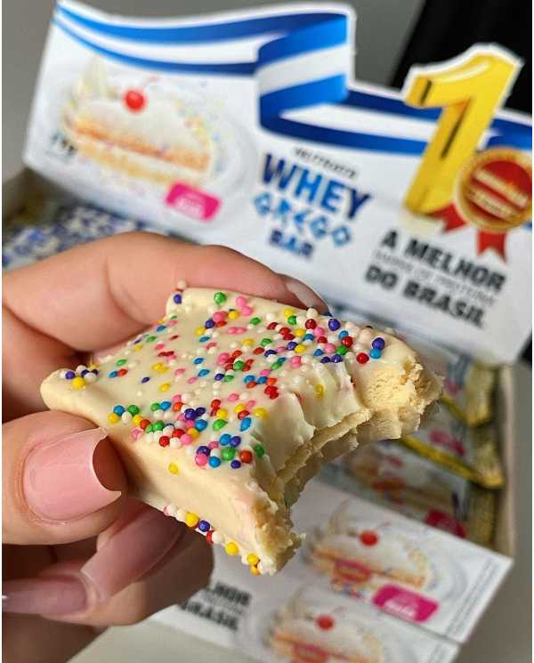 Whey Grego Bar 40g caixa com 12 unidades