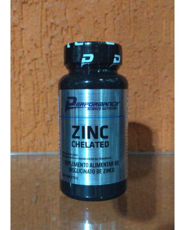 Chelated Zinc (Zinco Quelato) 100 Tabletes Performance