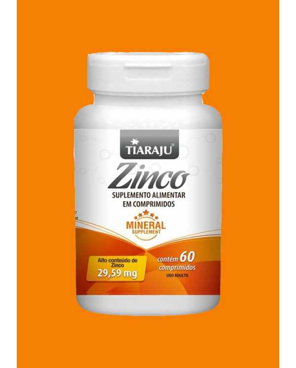 Zinco 29,59mg  60 comp(Alta concentração de ZINCO)