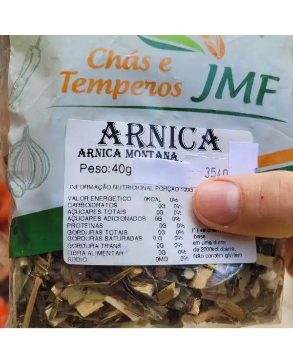 Chá de Arnica Montana - Chás e Temperos JMF